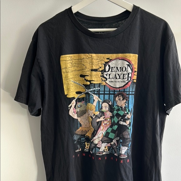 Demon Slayer Black Graphic T-Shirt - Picture 3 of 5